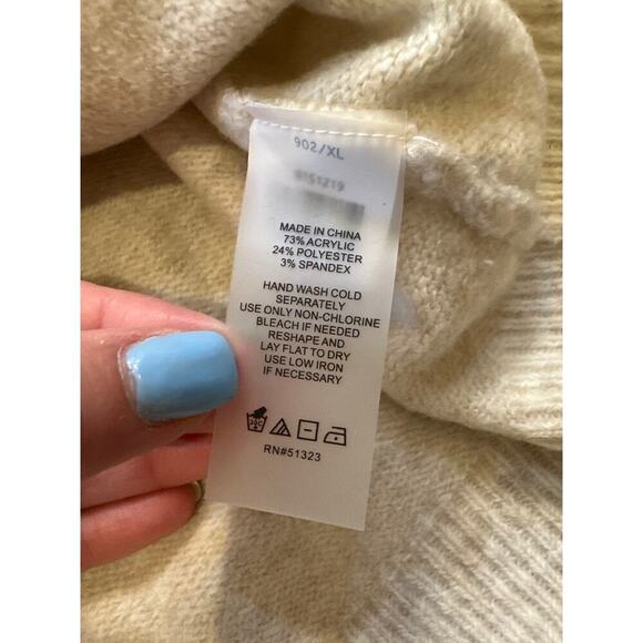 Vince Camuto Sweater Womens XLarge Oatmeal Color - Picture 4 of 5